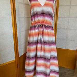 NWT GAP Pink Ombre A Line Dress - Pockets - Fully Lined - Medium (8)